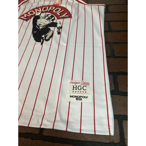 MONOPOLY White Headgear Classics Basketball Jersey~Never Worn~XL‎ - Picture 5 of 6